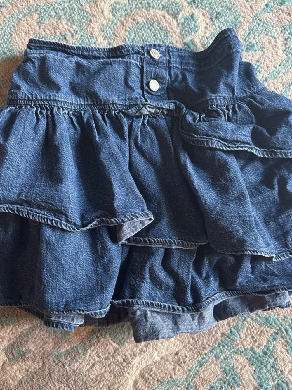 GAP Kids Dark Blue Elastic Waist Denim Skirt